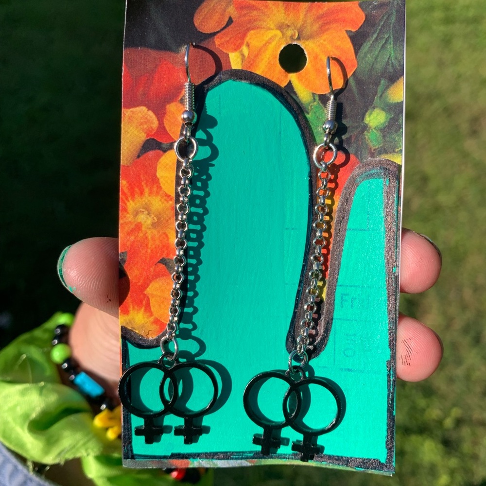 Pride Lesbian Dangle Earrings